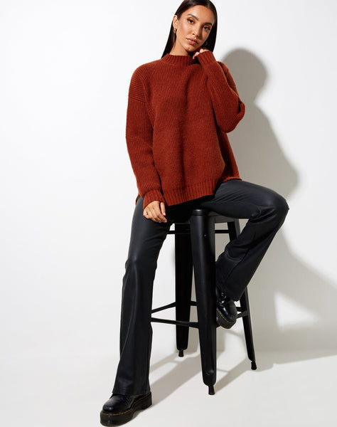 Bondy Jumper in Knit Brick