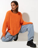 image of Bondy Jumper in Knit Persimmon Orange