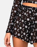 Boris Short in Over the Moon Black with Glitter