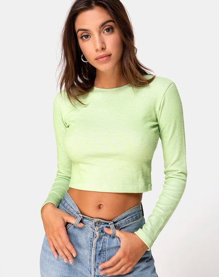 Flory Crop Top in Satin Rose Silver Grey