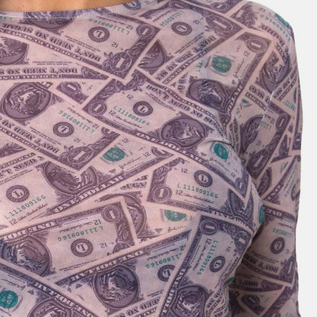 Bonnie Crop Top in Dollar Bill