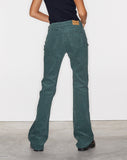 image of Bootleg Jeans in Cord Forest Green