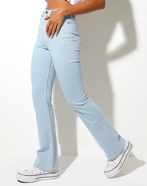 Image of Bootleg Jeans in Sky Blue