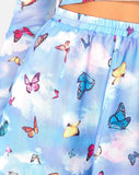 Boris Short in Mesh Blue Butterfly