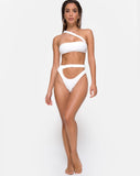 Bound Bikini Bottom in White