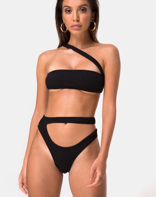 Bound Bikini Top in Black