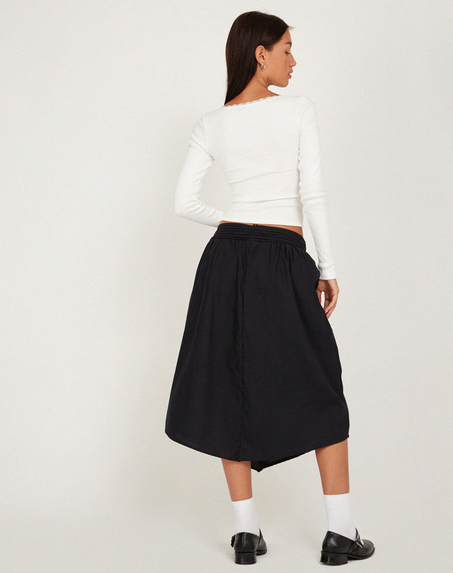 image of India Midi Skirt in Black