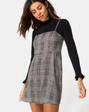 Boyasly Mini Dress in Charles Check Grey