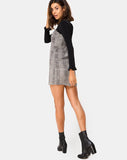 Boyasly Mini Dress in Charles Check Grey