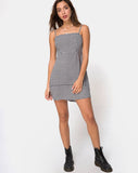 Boyasly Slip Dress in Small Dogtooth