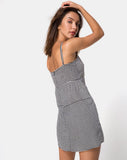 Boyasly Slip Dress in Small Dogtooth