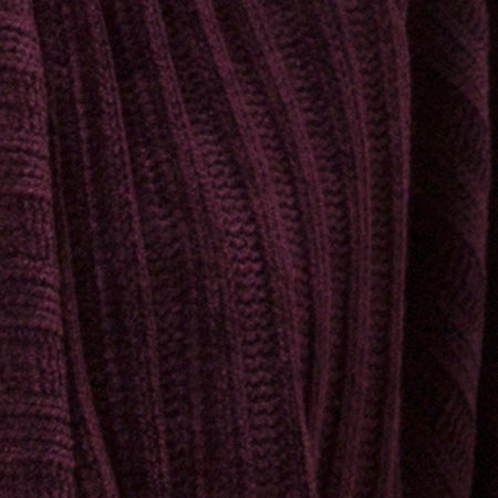 Boyfriend Cardigan in Chenille Plum