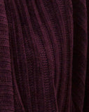 Boyfriend Cardigan in Chenille Plum