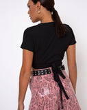 Bria Crop Top in Rib Black