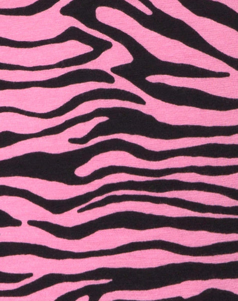Brista Catsuit in Zip's Zebra Pink