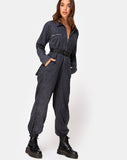 Brody Boiler Suit in Black