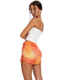 image of MOTEL X BARBARA Menari Bodycon Skirt in Fruit Crush Watercolour