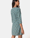 Camdy Dress in Floral Bloom Green