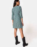 Camdy Dress in Floral Bloom Green