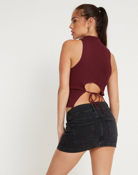 Image of Capricia Crop Top in Marron