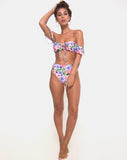 Carmella Bikini Top in Spring Fling