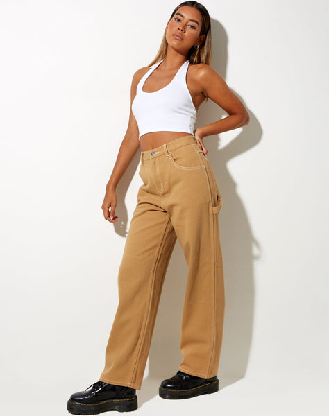 Image of Carpenter Parallel Jeans in Camel