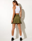 Image of Cassia Mini Skirt in Tailoring Khaki