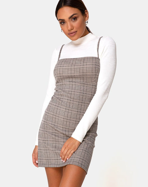 Cecile Dress Check Grey