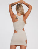 image of Charlene Mini Dress in Coconut Milk