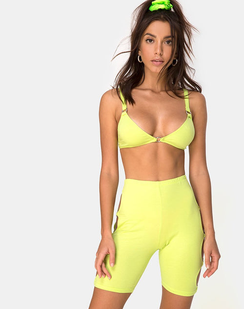 Chiel Cycle Short in Lime