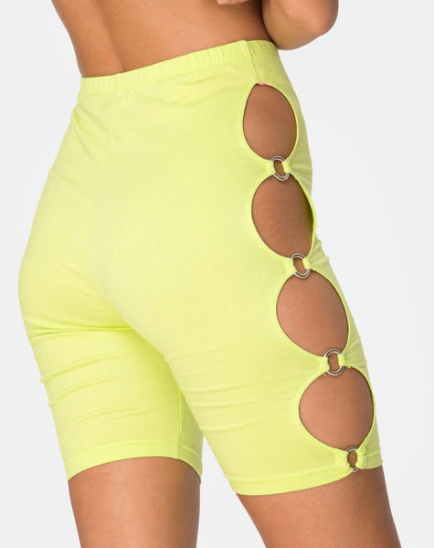 Chiel Cycle Short in Lime