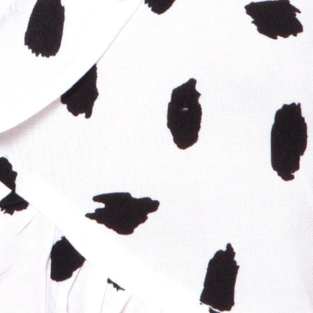 Chisa Top in Diana Dot White