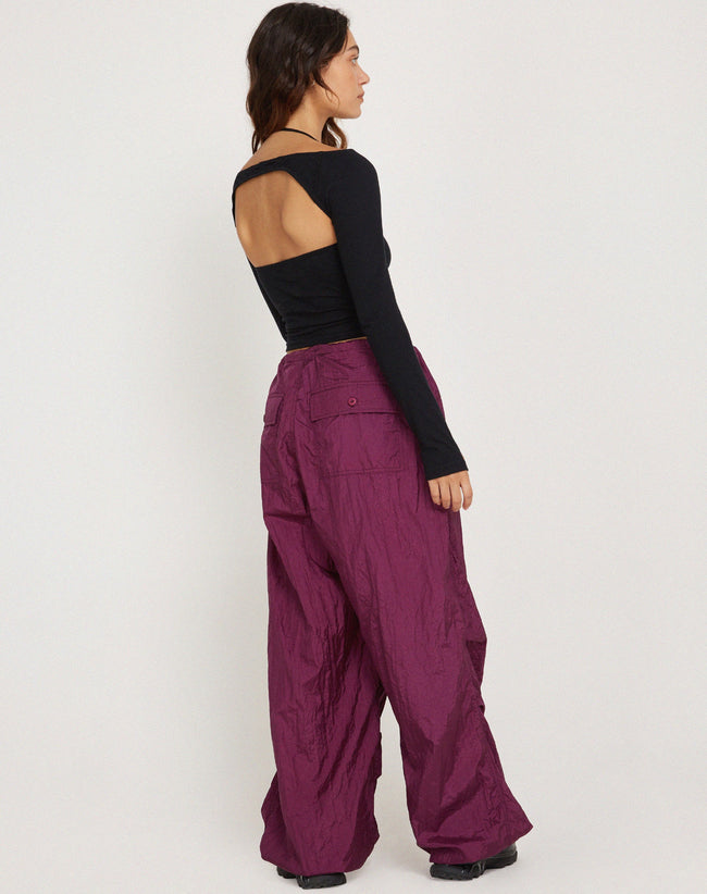 Image of Chute Trouser in Deep Purple