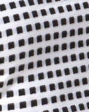 Ciara Top in Gingham Ivory Black