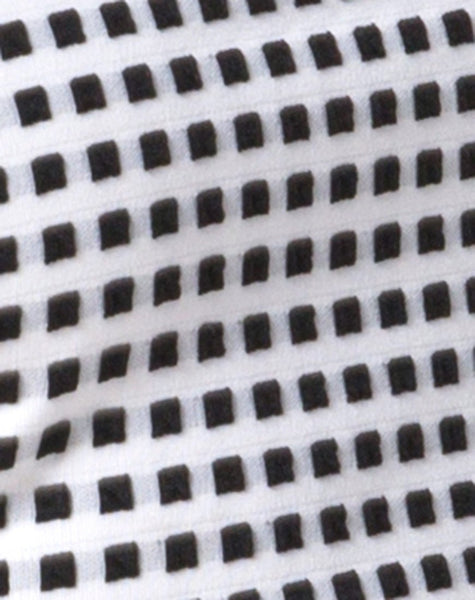 Ciara Top in Gingham Ivory Black