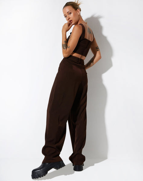 IMAGE OF Cimo Trouser in Tailoring Dark Chocolate