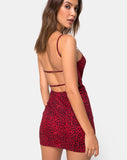Cinelle Bodycon Dress in Coloured Animal
