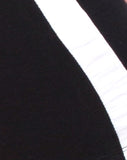 Cirst Short in Black with White Stripe