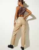 Image of Cleo Crop Top in Ripple Chocolate