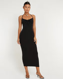 image of Clovia Maxi Dress in Black