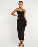 image of Clovia Maxi Dress in Black