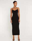 image of Clovia Maxi Dress in Black