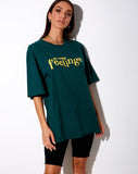 Cocoon Tee in Bottle Green 