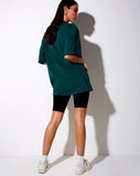 Cocoon Tee in Bottle Green 