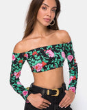 Coga Crop Top in Flower Fling