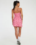 image of Coline Mini Dress in Pink Ditsy Daisy Embro