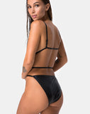 Conis Swimsuit in Snake Black