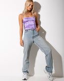 Image of Cosey Top in Satin Lilac