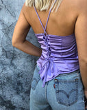 Image of Cosey Top in Satin Lilac