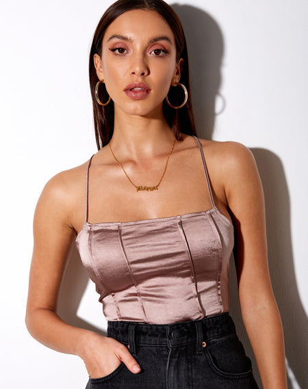 Sanja Bandeau Top in Satin Teal